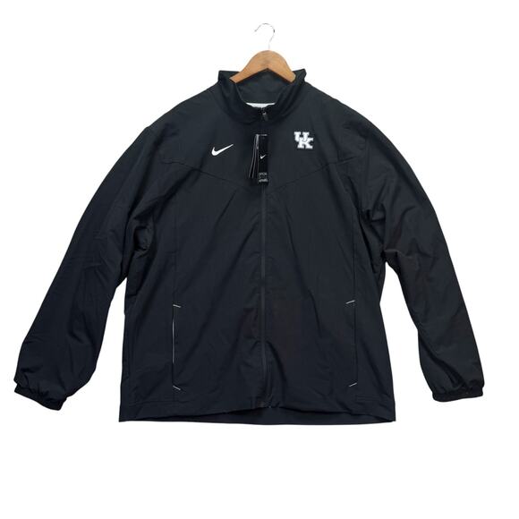 NWT Nike Kentucky Wildcats Men's Black UK NCAA Basketball Football Jacket XL - Picture 1 of 9